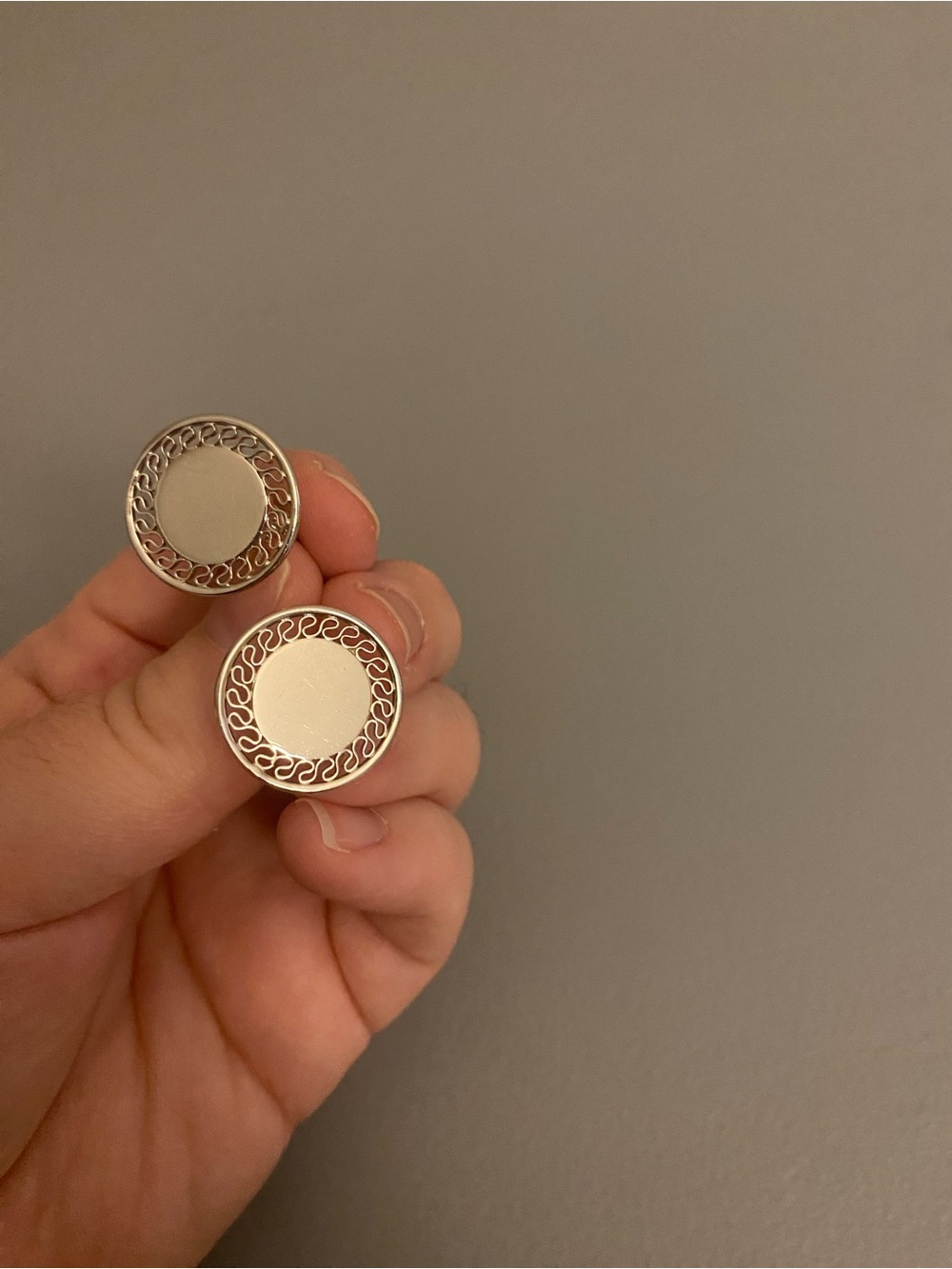 Vintage Sterling Silver Screw-back Earrings